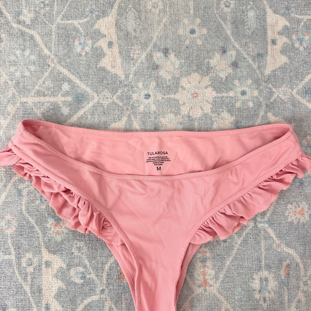 Tularosa Pink Ruffle Bikini Bottom - Picture 2 of 2